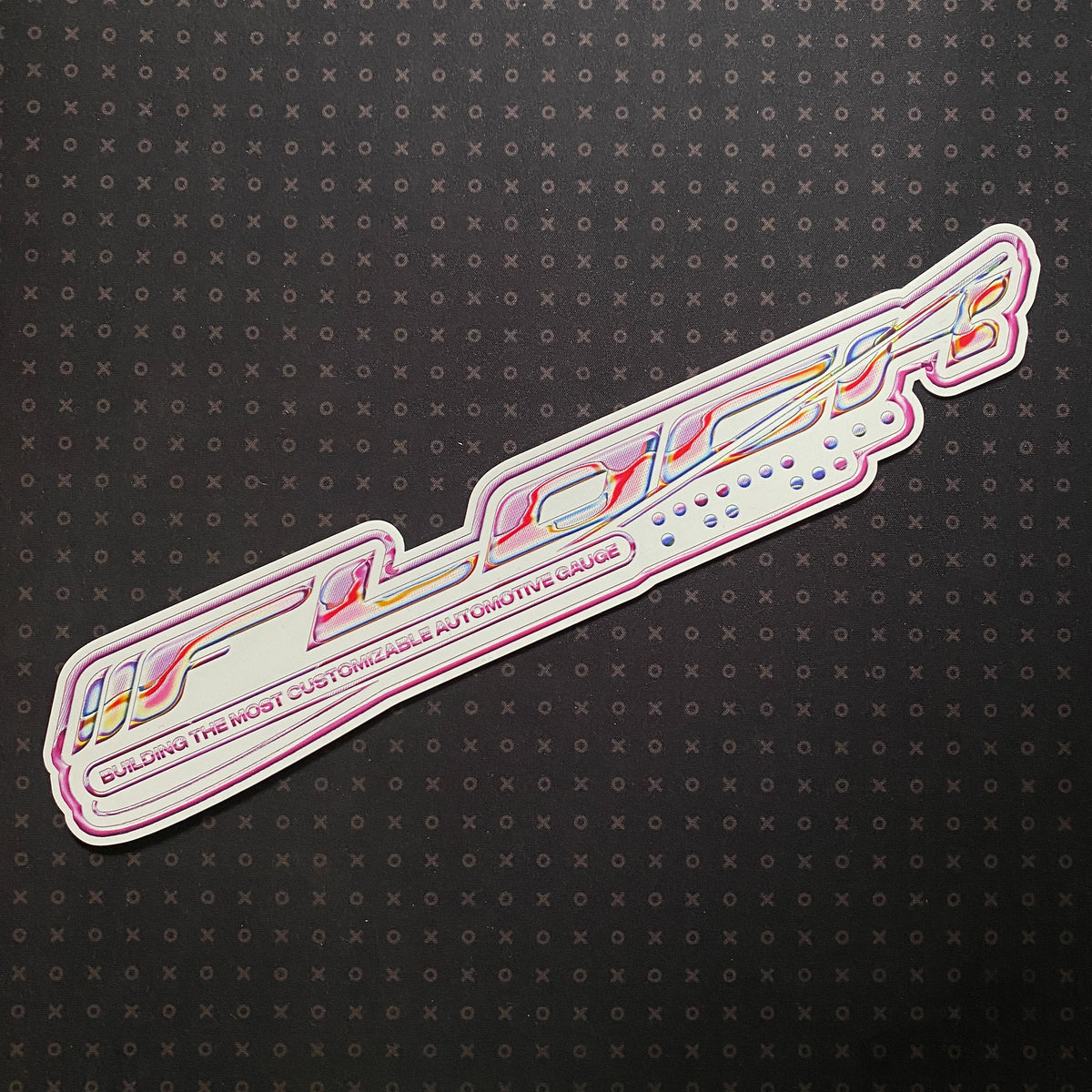 Y2K logo sticker