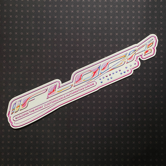 Y2K logo sticker