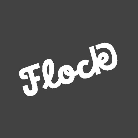 Die cut logo sticker handdrawn